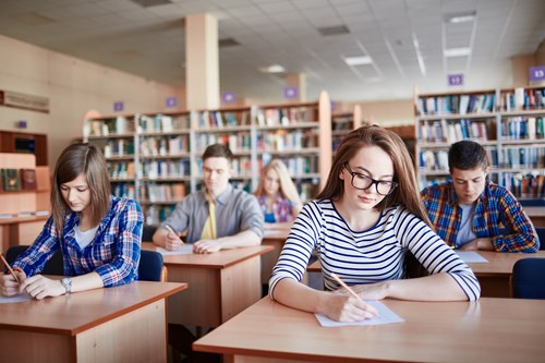 students in class