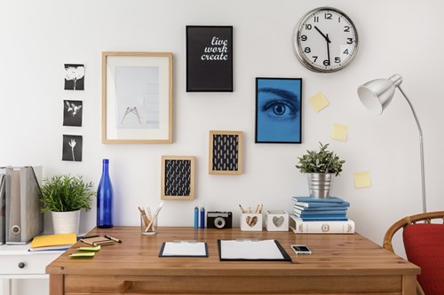 tidy study area