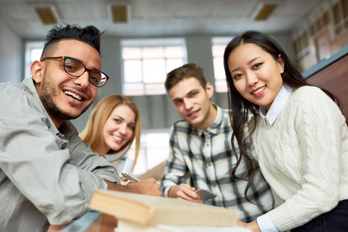 happy students