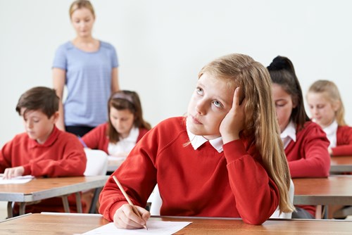 child in classroom