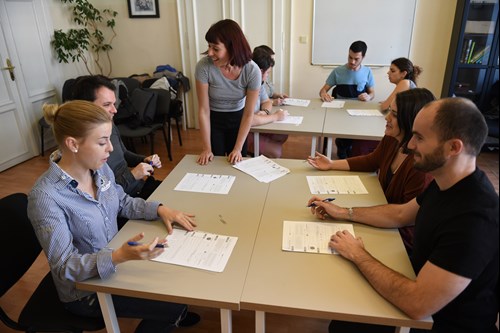 students in classroom