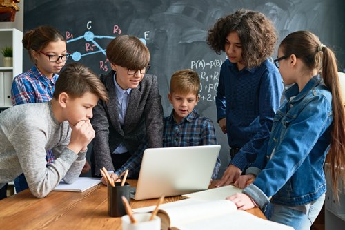 students in classroom